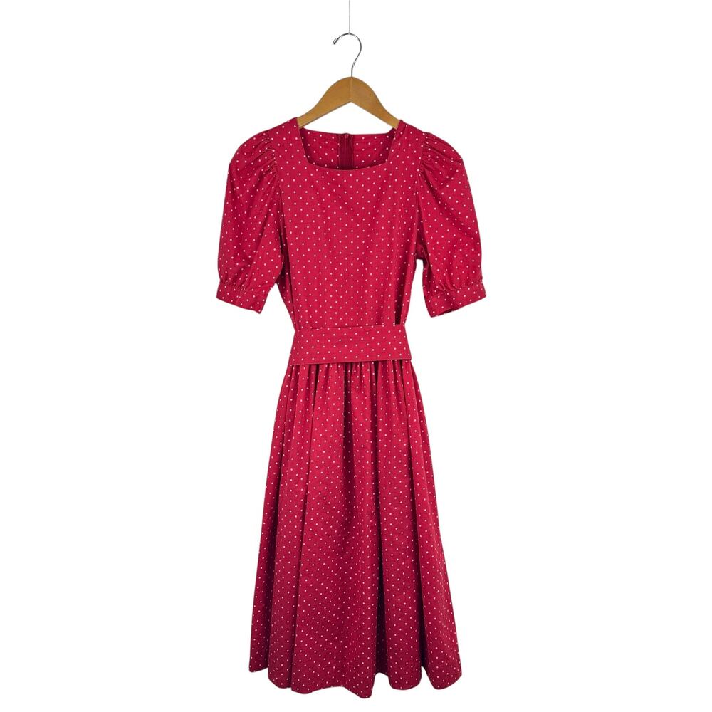 VTG Laura Ashley Polka Dot Tea Dress